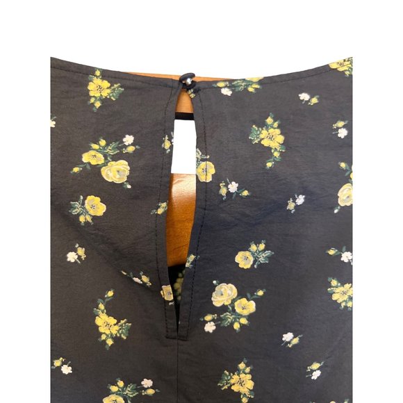 H&M Blue and Yellow Long Flower Print dress Size XL - Picture 8 of 9